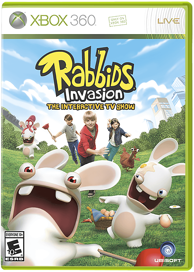 Rabbids Invasion box art for Xbox 360